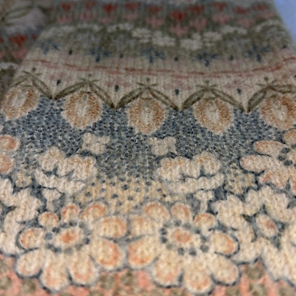 🦋Anthropology🌼Floral🌸Print Crew Neck Long Sleeve Sweater, Size Small - Picture 12 of 14